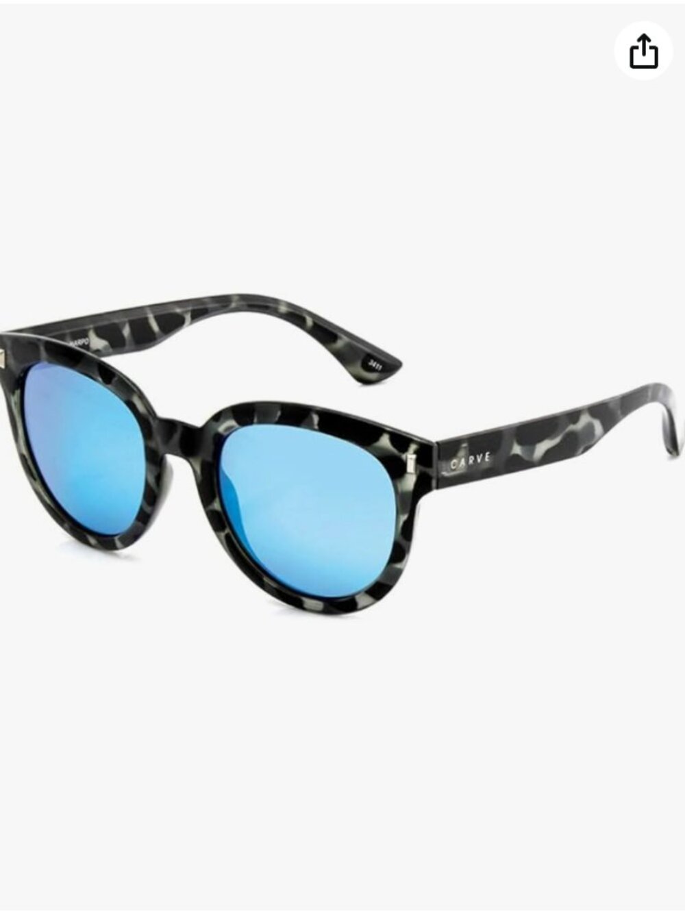Carve Harpo Sunglasses in Tortoise Frame and Blue Iridium Lenses